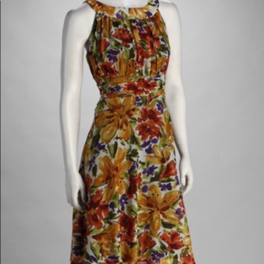 Voir Voir Floral Fit and Flare Dress